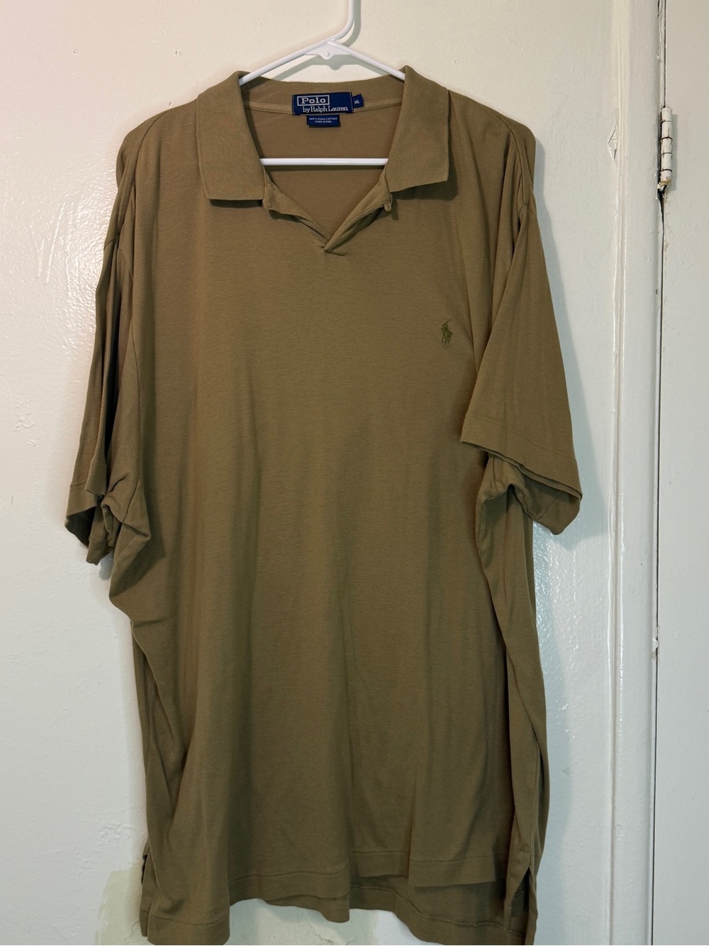 Polo Ralph Lauren Pima Cotton Polo Shirt XL Tan Earth Tone Gorpcore